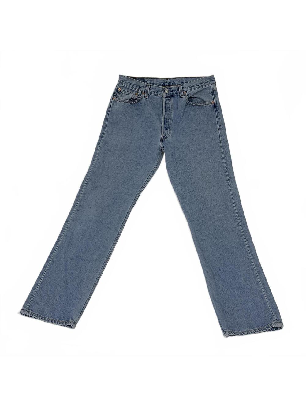 Vintage 1993 USA Levi's 501 Button Fly Classic Fit Jeans 34x32 men’s b20 - Picture 6 of 9